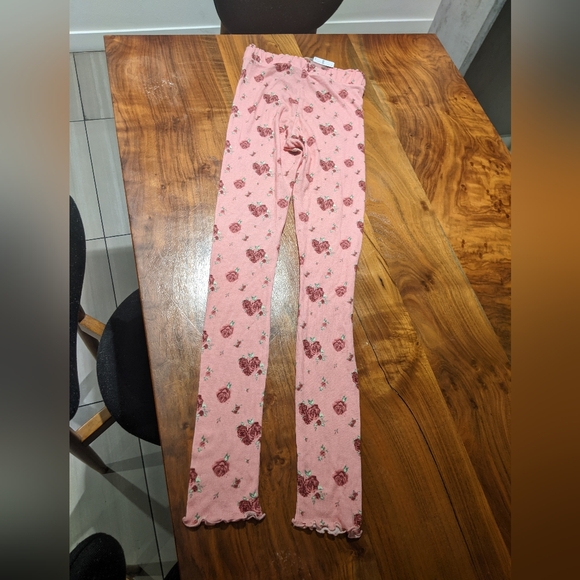 Free People - Blossom Knit Sleep Set Pants & LS Top | XS | Pink & White Floral - Picture 15 of 15